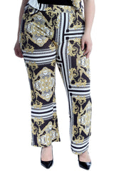 6106 Chains & Tassels Print Trousers