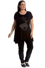 1375 Studded Reindeer Top