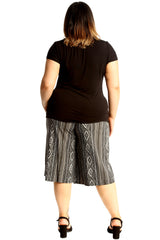6137 Aztec Print Culottes