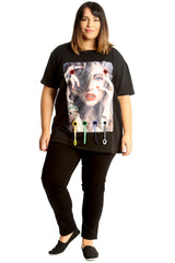 1698 Applique Loops T-Shirt