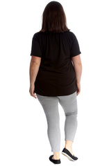7217 Emoji Stud Cropped Leggings