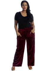 6087 Plain Velvet Trousers
