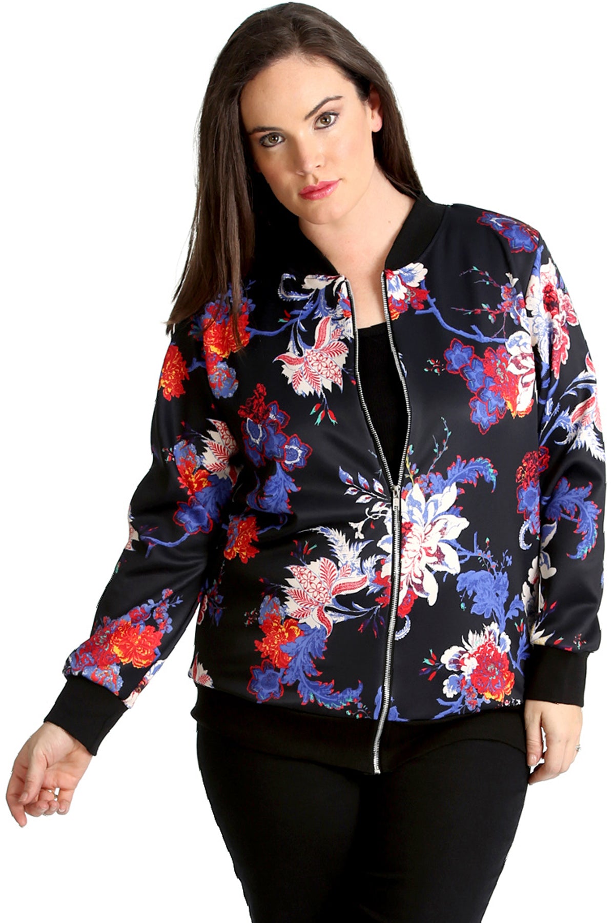 3187 Paisley Print Bomber Jacket