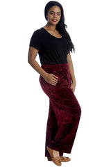6087 Plain Velvet Trousers