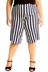 6120 Stripe Print Culottes