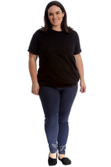 7213 Angel Wings Stud Jeggings