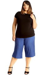 6125 Polka Dot Crinkle Culottes