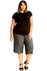 6125 Polka Dot Crinkle Culottes
