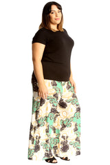6110 Floral Paisley Print Palazzo Trouser