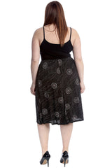 5050 Abstract Circle Print Skirt