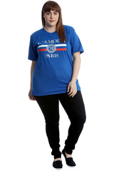 1532 L'Amour Paris Print Cotton T-Shirt