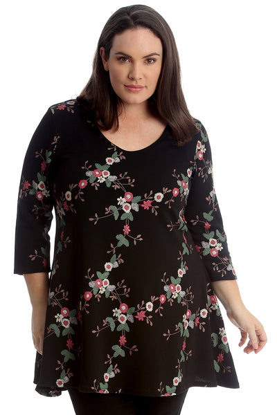 Floral Print Swing Top