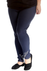 7213 Angel Wings Stud Jeggings