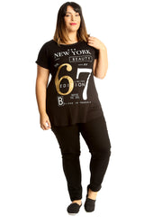 New York 67 Foil Print T-Shirt
