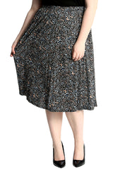 5016 Multicolor Floral Maxi Skirt