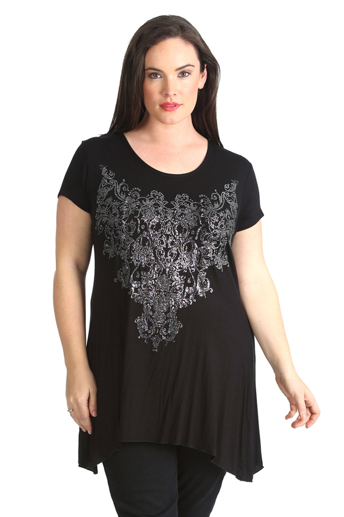 1376 Glitter Beaded Top