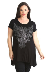 1376 Glitter Beaded Top