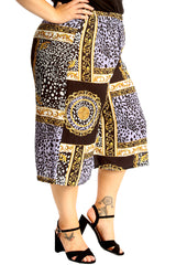 6148 Geometric Print Culottes