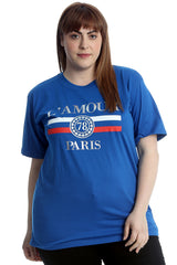 1532 L'Amour Paris Print Cotton T-Shirt