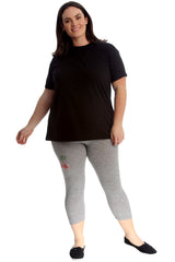 7212 Cherry Stud Cropped Leggings