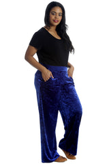 6087 Plain Velvet Trousers