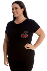 1762 Cherry Pocket Stud T-Shirt