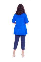 1316 Eagle Stud Button on Sleeve Top