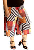 6130 Abstract Print Culottes