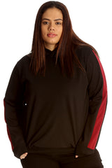 3126 Side Panel Hooded Bomber Jacket