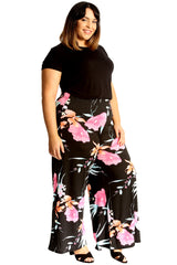 6116 Floral Print Palazzo Trouser
