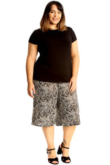 6126 Paisley Print Culottes