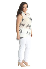 1563 Chiffon Butterfly Shirt