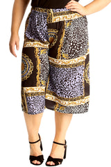 6148 Geometric Print Culottes