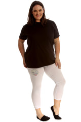 7217 Emoji Stud Cropped Leggings