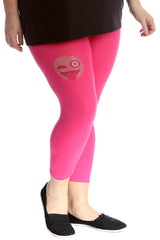 7217 Emoji Stud Cropped Leggings