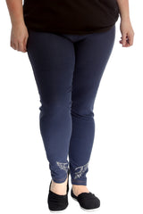 7213 Angel Wings Stud Jeggings