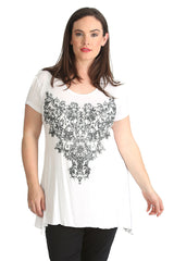 1376 Glitter Beaded Top