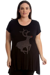 1375 Studded Reindeer Top