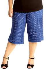 6125 Polka Dot Crinkle Culottes