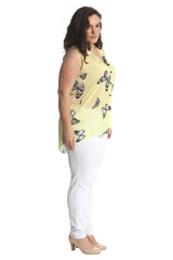 1563 Chiffon Butterfly Shirt