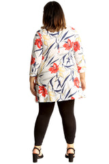 1659 Lilly Print Swing Top