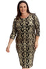 2283 Lurex Paisley Print Midi Dress
