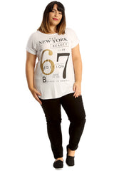 New York 67 Foil Print T-Shirt