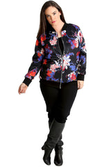 3187 Paisley Print Bomber Jacket