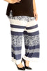 6108 Paisley Block Print Palazzo Trousers