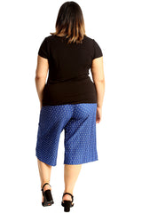 6125 Polka Dot Crinkle Culottes
