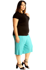 6125 Polka Dot Crinkle Culottes