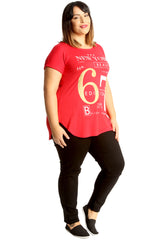 New York 67 Foil Print T-Shirt