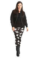 7133 Snowman Print Leggings