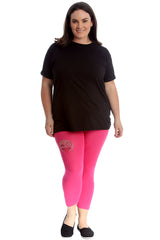 7217 Emoji Stud Cropped Leggings